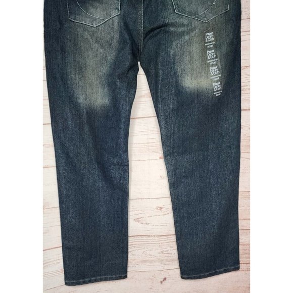 Rare Paper Denim & Cloth 38/30 Cotton/Poly Distressed Men July 2011 Jeans - Picture 7 of 11